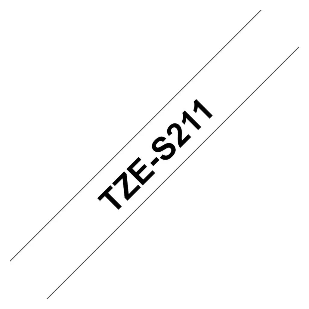 Brother Tze-S211 (0.60 cm, Schwarz, Weiss) (TZES211)