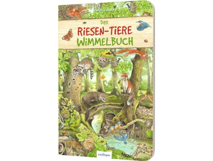 Riesen-Wimmelbuch: Das Riesen-Tiere-Wimmelbuch: Übergroßes Buch für Kinder ab 2 Jahren