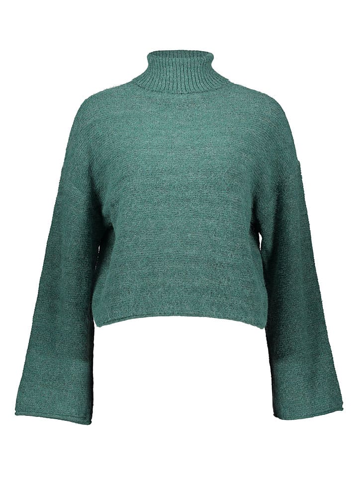 JDY Rollkragenpullover "Meadow Life" in Türkis - L