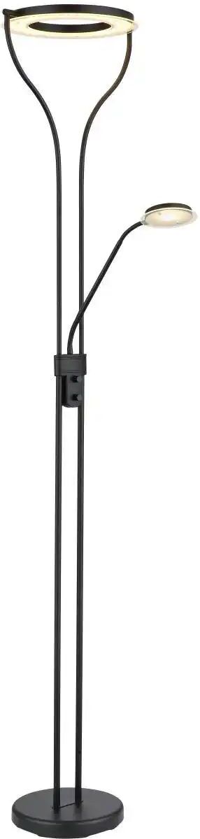 Globo Lighting Deckenfluter   ¦ schwarz ¦ Maße (cm): B: 30 H: 194