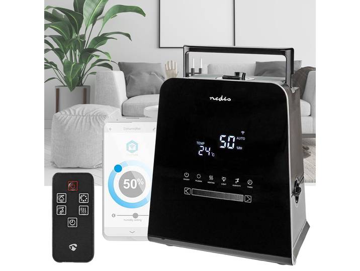 Smarter Ultraschallbefeuchter mit Hygrometer und Aromafunktion, 110W, 5.5 l