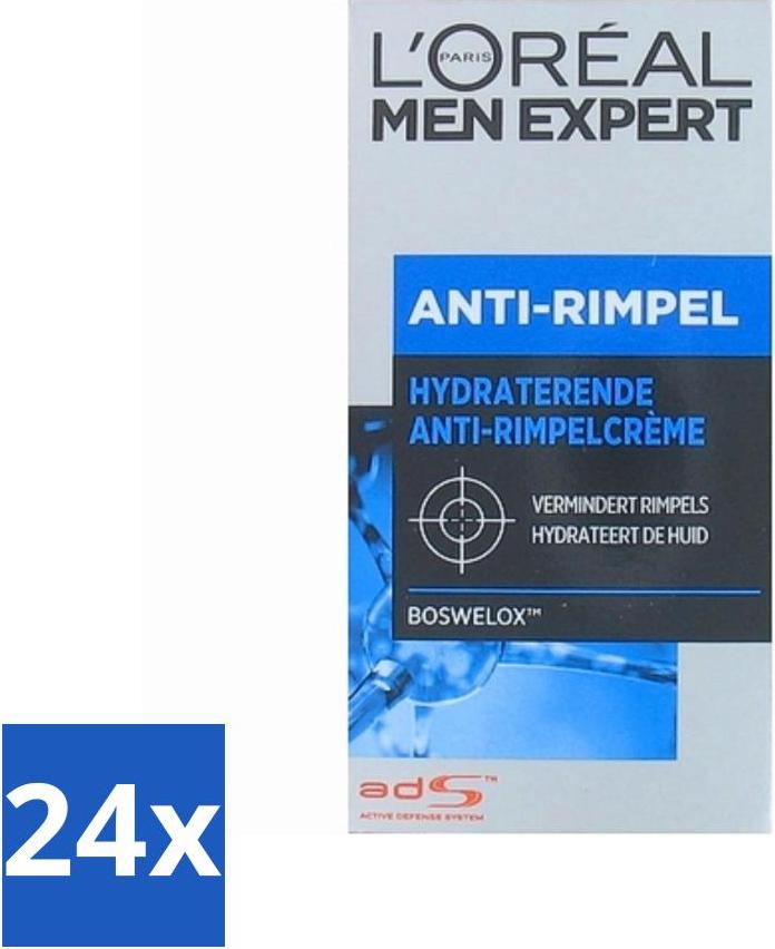 L'Oréal Men Expert Stop Falten Tagescreme 50 ml - Vorteilspack - 24 Stücke
