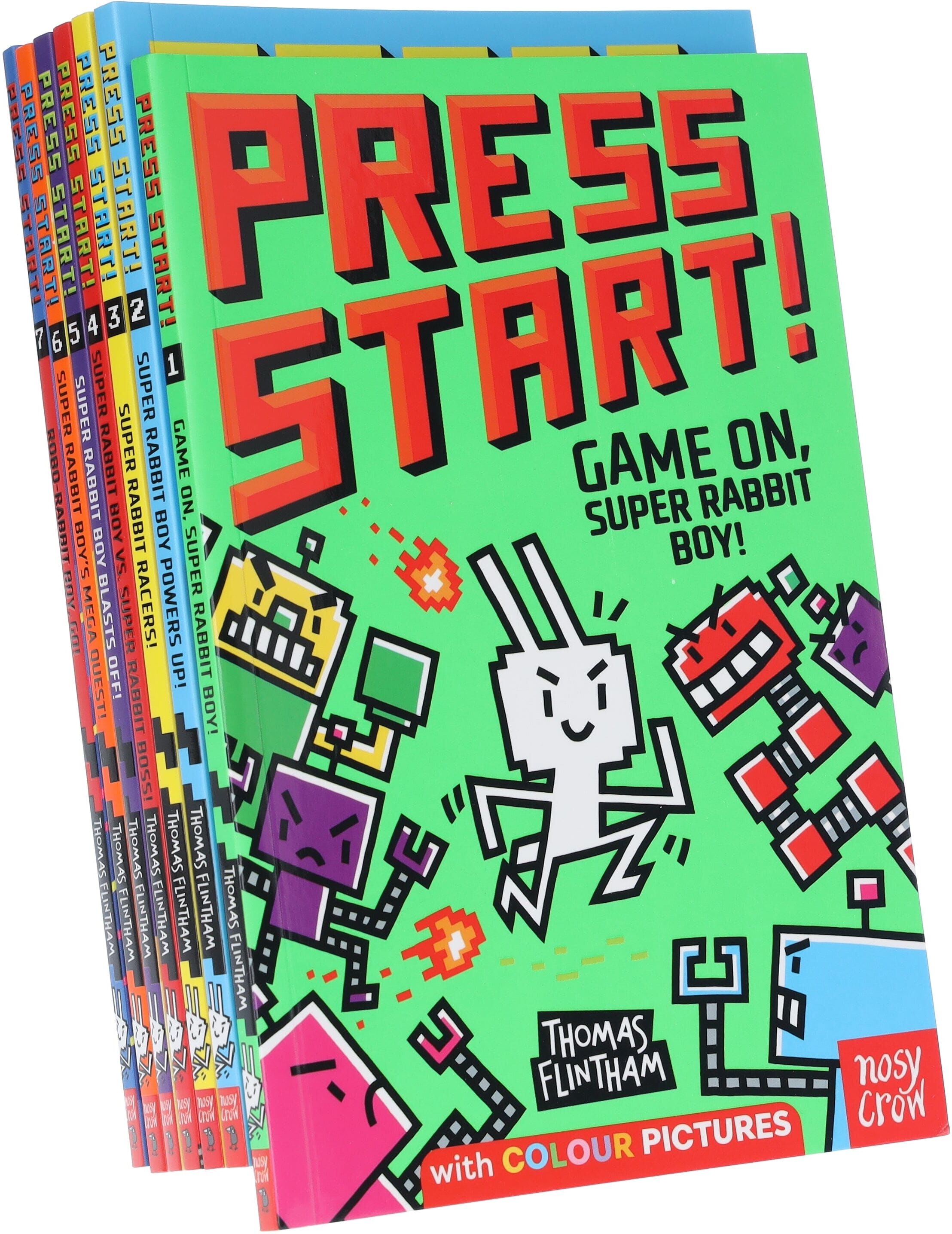 Press Start! Series by Thomas Flintham 7 Books Full-Colour Graphic Novels Collection Set - Ages 5+ - Paperback Nosy Crow Ltd