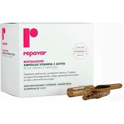 Repavar, Gesichtsserum, Revitalize Active Vitamin C Ampoules 20 Units - Antiaging, Intense Revitalizing and Firming Treatmen