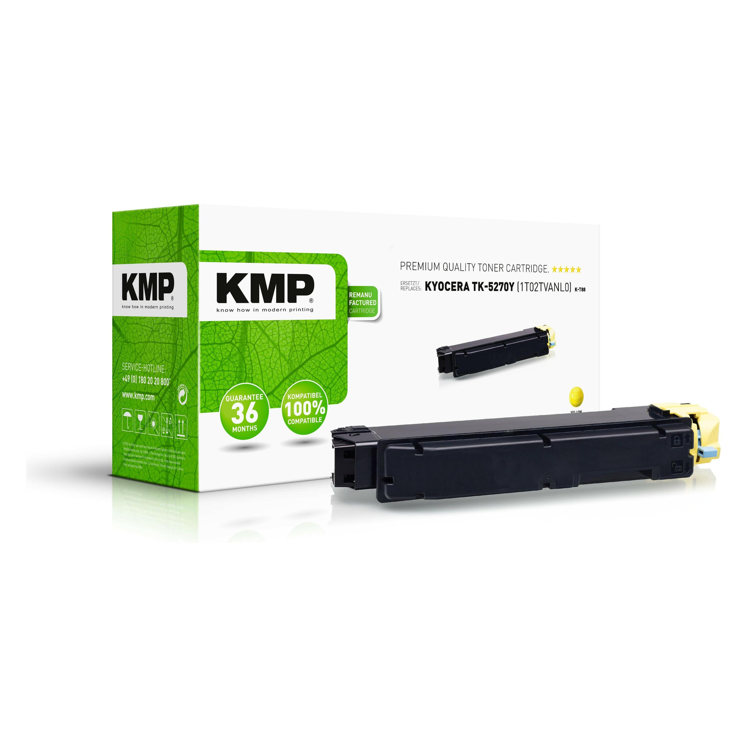 KMP K-T88 - 105 g - Gelb  - Tonerpatrone (Y) (2923,0009)
