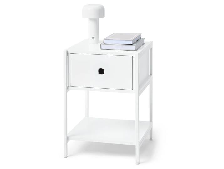 Tchibo - Nachttisch »Klaar« mit Schublade - 40x40x56cm - weiß -