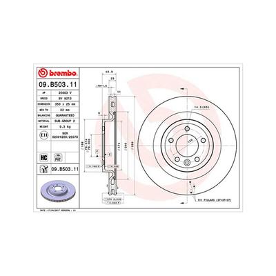 MAGNETI MARELLI Bremsscheibe 360406147401 innenbelüftet-Belüftung mit tropfenförmigen Flügeln 350mm 25mm für LAND ROVER