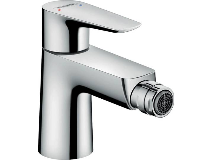 Mitigeur pour bidet monocommande Hansgrohe Talis E\, avec bonde à coulisse chromée