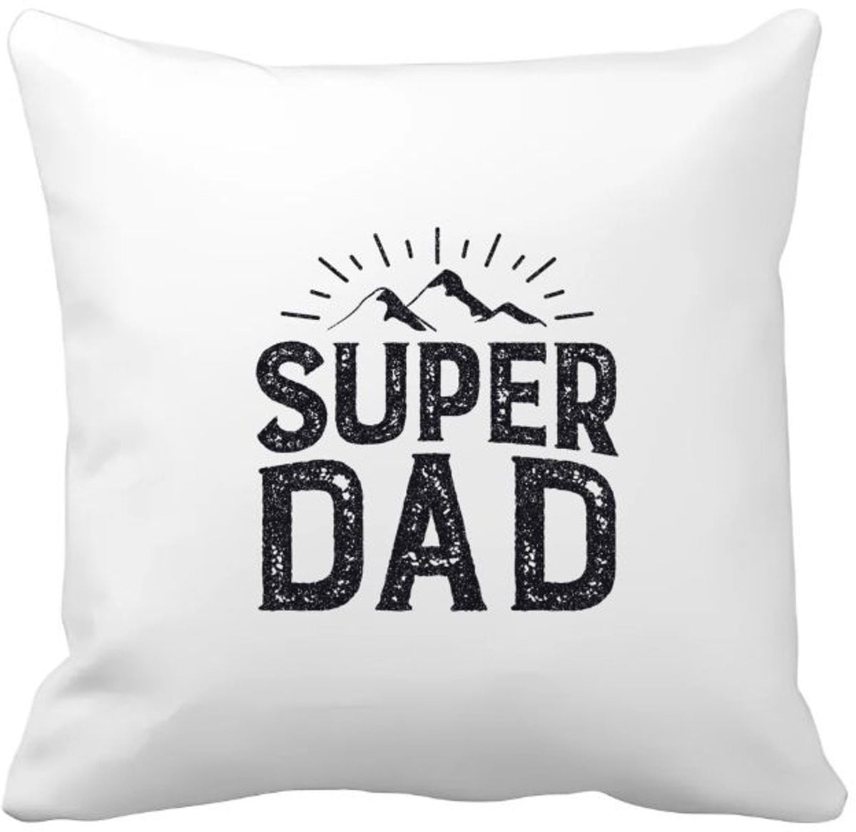 Akyol Super Dad kussenhoes - Papa - 40 x 40 cm