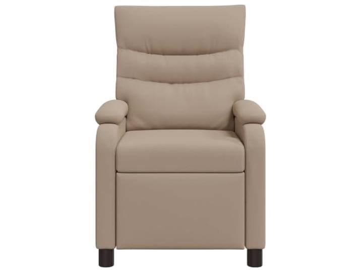 Recliner Cappuccino Kunstleder Sessel mit verstellbarer Rückenlehne 115-160 Verstellbare Rückenlehne, Kunstleder, Metallrahmen, Schaumstoff und Faser, moderner Stil