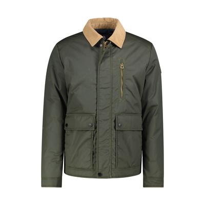 Blouson LERROS "Blouson aus hochwertiger, gewachster Baumwolle in großen Größen", Herren, Gr. 6XL, grün (original olive), 100% Baumwolle, Jacken Blouson