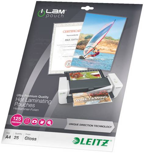 Leitz Laminierfolie DIN A4 125 micron glänzend 25St.