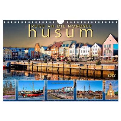 Reise an die Nordsee - Husum (Wandkalender 2027 DIN A4 quer), CALVENDO Monatskalender