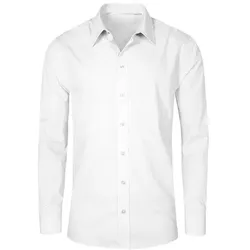 Herren Popeline Langarmhemd | Promodoro Fashion GmbH | Farbe: Weiß | 5XL