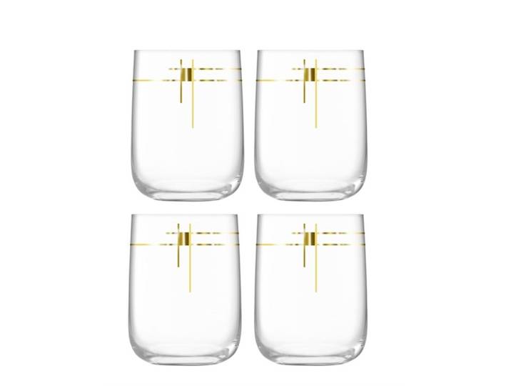 LSA International 4er Set Century Barglas 625ml Gold - 873