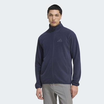 Fleecejacke ADIDAS TERREX "MT ESS FZ FL", Herren, Gr. 3XL, blau (legink), Obermaterial: 100% Polyester, Jacken Fleecejacke