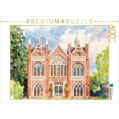 CALVENDO Puzzle Gotisches Haus | 2000 Teile Lege-Größe 90 × 67 cm Foto-Puzzle für glückliche Stunden