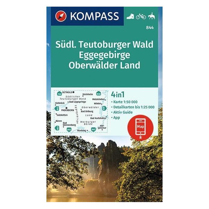 Kompass Karten KOMPASS Wanderkarte Südl. Teutoburg.Wa (40598221)