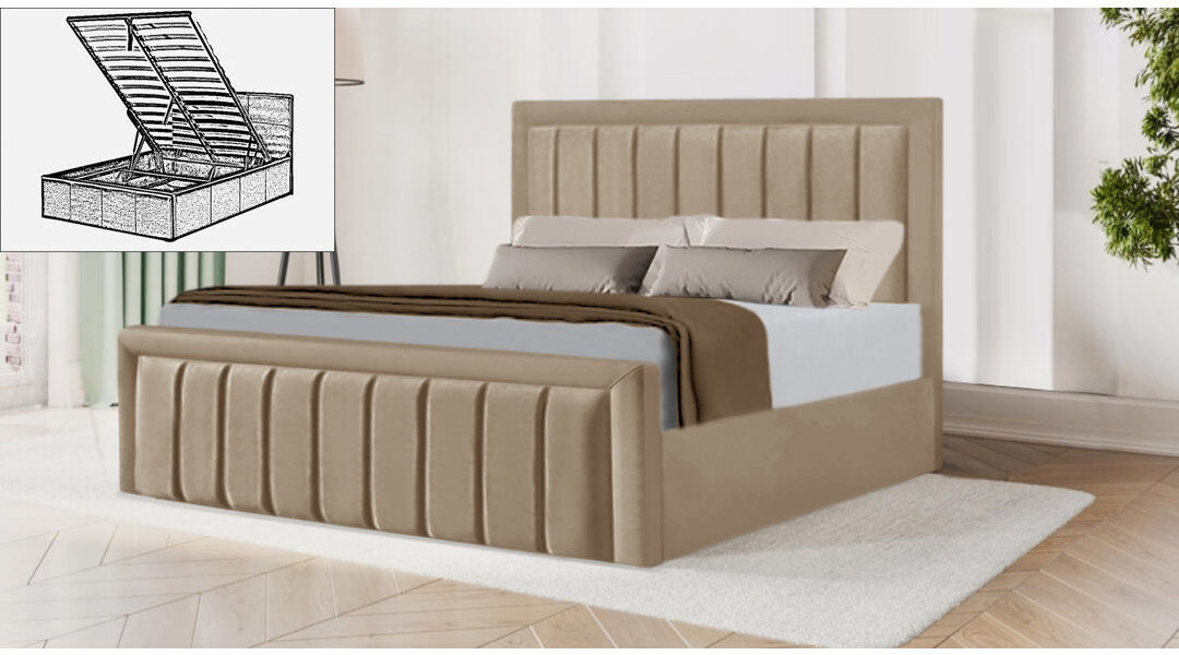 Brayden Studio Belmiro Storage Bed Mink Kingsize (5')
