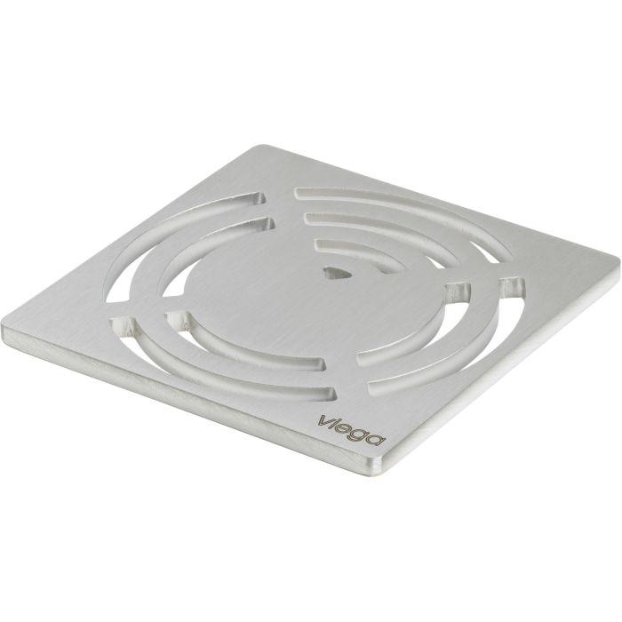 Viega Advantix Rost 492304 Visign RS3, 94x94mm, massiv, Edelstahl 1.4301