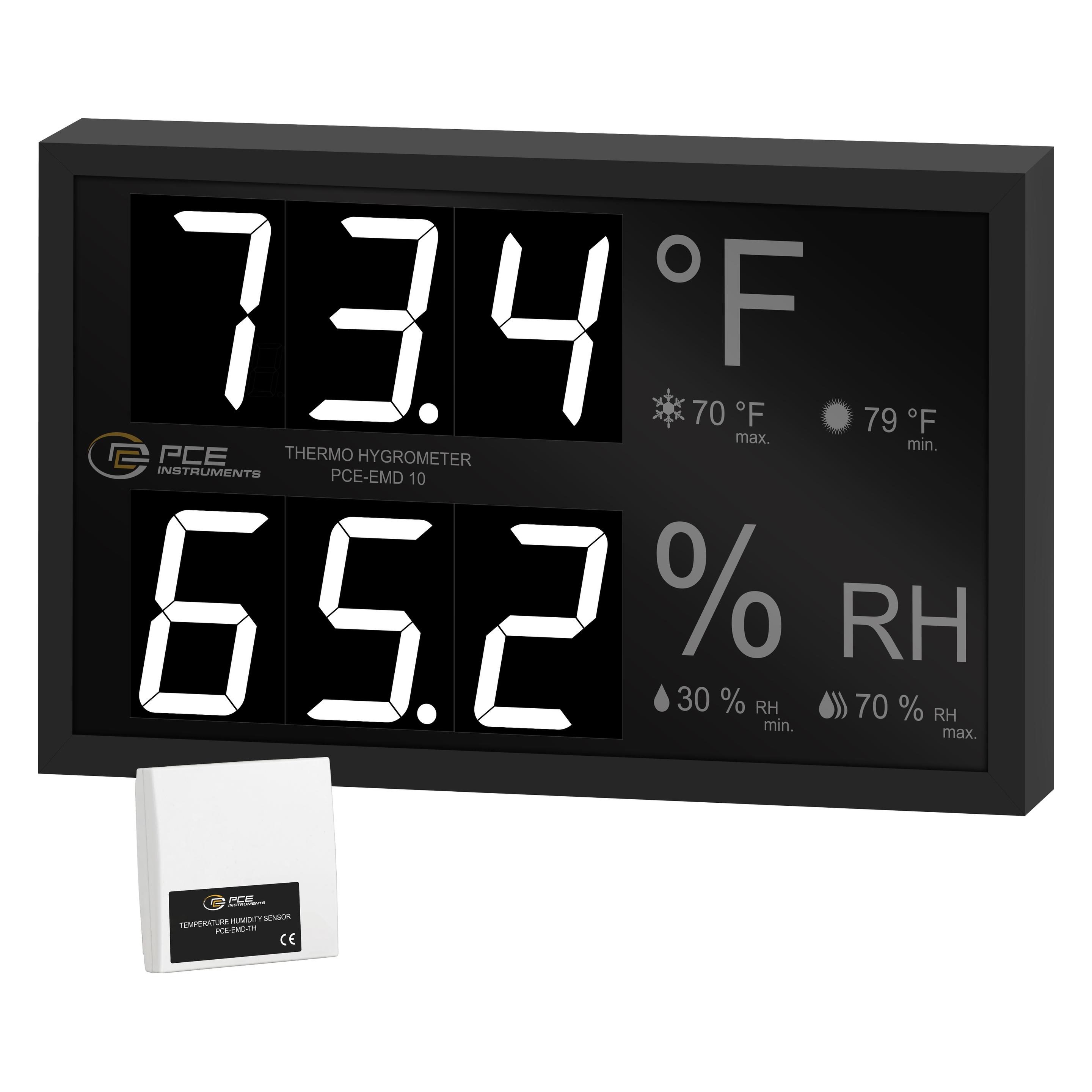 PCE Instruments PCE-EMD 10 Einbau-Messinstrument 0 bis 99.9 % rF (PCE-EMD 10)