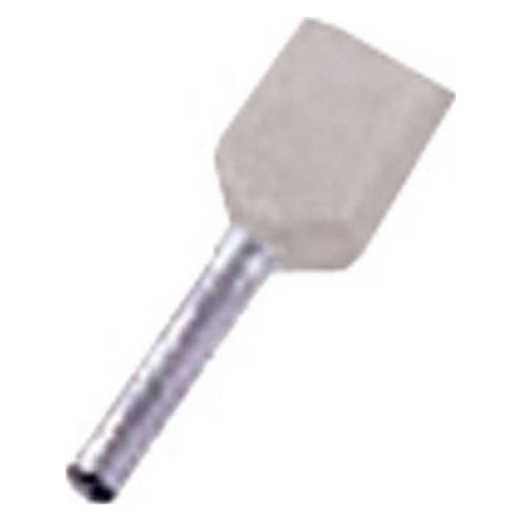 Intercable Zwillings- ICIAE07510Z aderendhülse 2x0,75qmm 10mm grau (ICIAE07510Z)