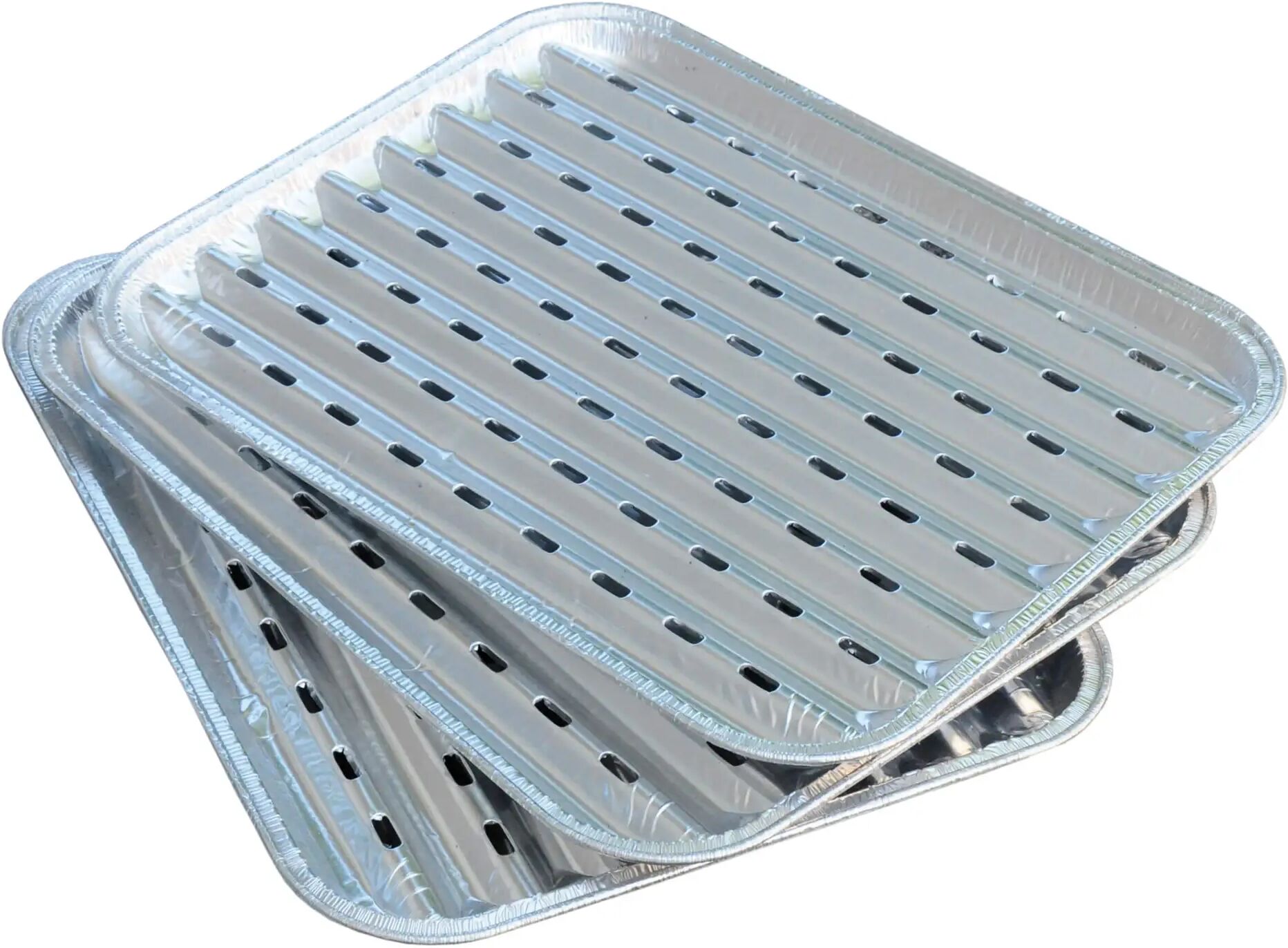 Blaser + Trösch Alu-Grillschalen 10er Set  Silber