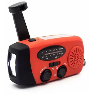Denver Radio SCR-2005, Akku, Kurbel, USB, rot
