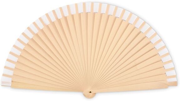 WOODFAN Éventail en bois blanc
