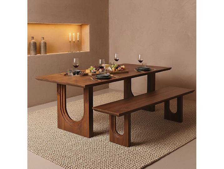 Raw Materials Amsterdam Essgruppe Esstisch / Sitzbank Bullnose Mangoholz