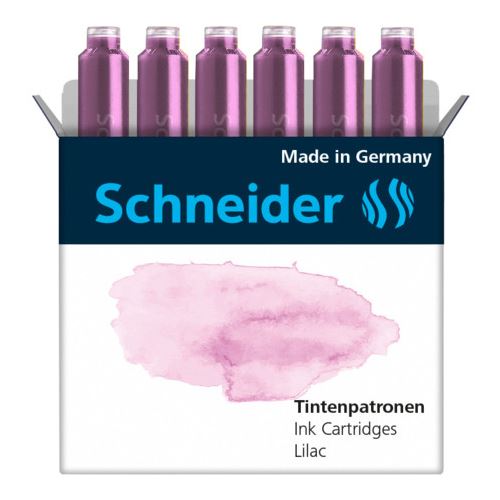 Schneider Pastell Tintenpatronen für Füller Lilac 6 St.