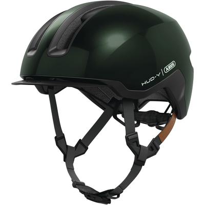 Fahrradhelm ABUS "HUD-Y" Gr. M, grün (moss grün), Helme, M Kopfumfang: 54cm - 58cm