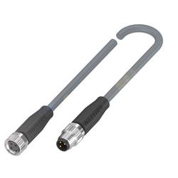 BALLUFF BCC02W0 Verteilerleitung Buchse, gerade, Stecker, gerade 5.00 m Polzahl Sensoren: 3, 3 1 St.