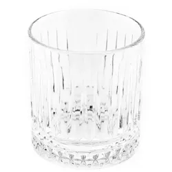Almina Elisa 6 Tlg. Trinkgläser-Set Wasserglas mit Riffle Design 330 ml