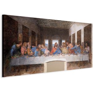 Artgeist Wandbild L. da Vinci Abendmahl, Leinwand, Querformat, 120 x 60 cm