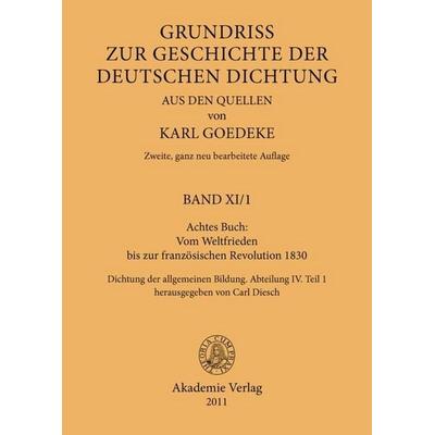 Achtes Buch: Vom Weltfrieden bis zur französischen Revolution 1830, Gebundene Ausgabe von , De Gruyter, 978-3-05-005231-1