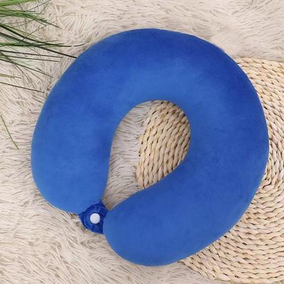 Inspire Daily Merch Portable U Shaped Neck Pillow For Cervical Support Travel Pillow For Sleeping And Car Rides Massage Pillow blue