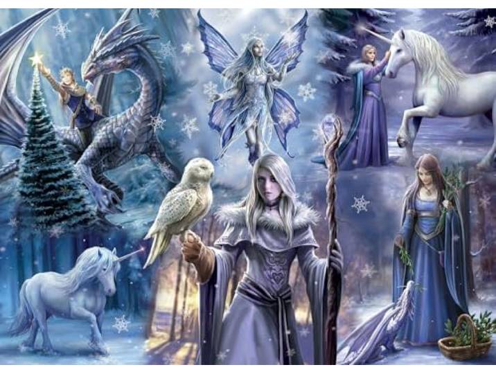 Bluebird Puzzle legpuzzel Anne Stokes Winter Fantasy 1000 stukjes