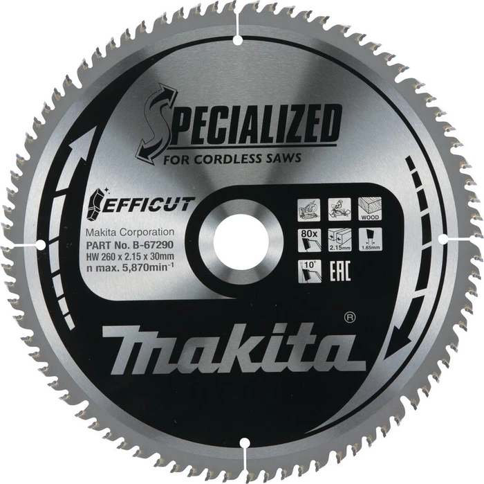 Makita Specialized Efficut Saw Blades