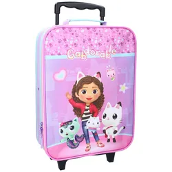 Gabby’s Dollhouse Trolley Kinder Rollkoffer Mädchen Reise Koffer Lila