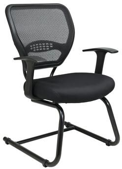 Office Star Products OSP Professional Back Mesh Seat Visitors Chair with Lumbar Support and Air Grid