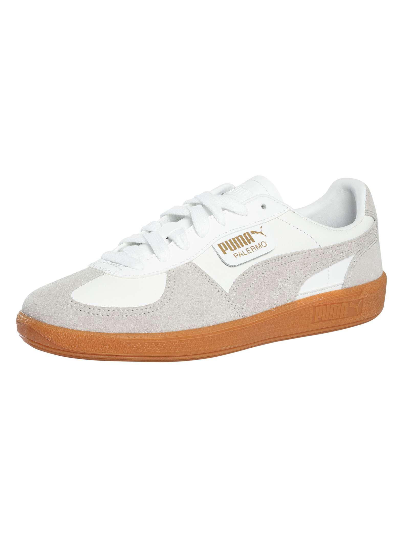 Puma Palermo Leder-Sneaker - Weiß