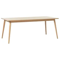 Esstisch Barrali 190 x 90 cm Holz Braun Eiche