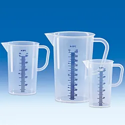 Messbecher, PP, erhabene blaue Skala, 250 ml