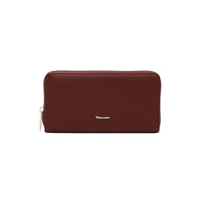 Geldbörse TAMARIS "Geldbörse TAS Marissa", Damen, braun (wine 690), Kleinlederwaren