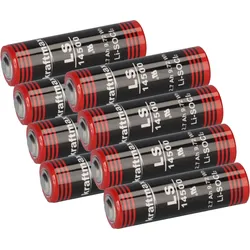 8x Kraftmax Lithium 3,6V Batterie LS14500 ER14505 AA - Zelle