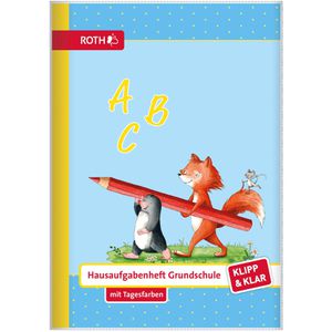 Roth Hausaufgabenheft Klipp+Klar Flinki&Schlau, A5, ganzes Schuljahr, für Klasse 1 - 4