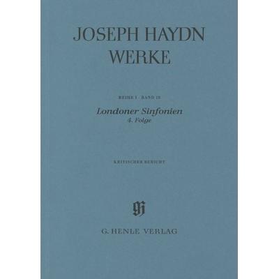Joseph Haydn - Reihe 1, Bd. 18 | Londoner Sinfonien, 4. Folge -