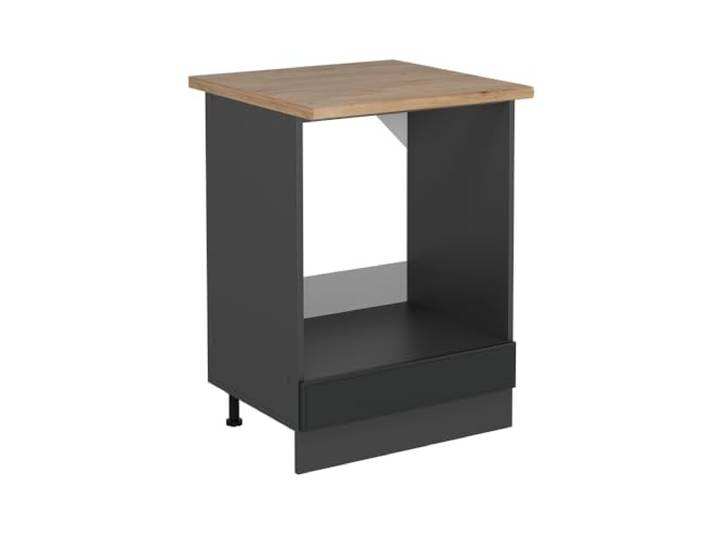 Vicco Herdumbauschrank R-Line, Anthrazit Landhaus, 60 cm