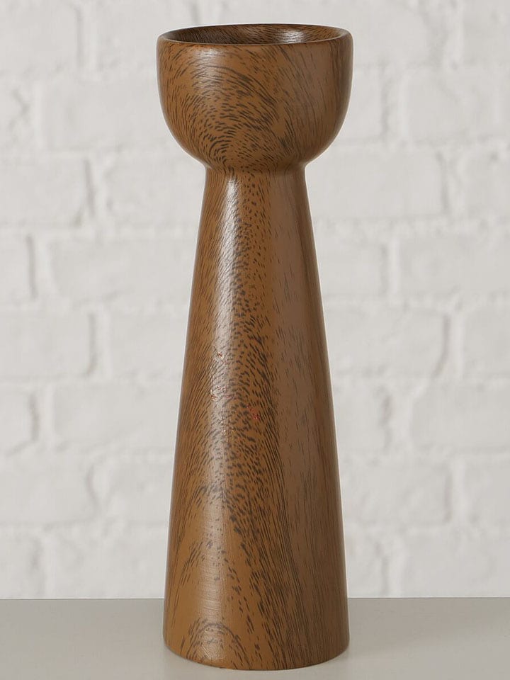Boltze Kerzenleuchter "Wilhelmy" in Braun - (H)20 x Ø 6 cm - onesize